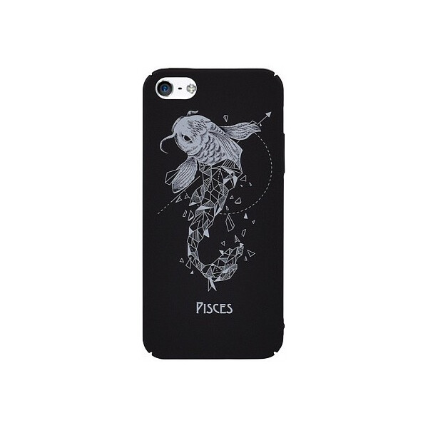 

Чехол-накладка TOTO Full PC Print Case Apple iPhone SE/5s/5 #170_Pisces Black'