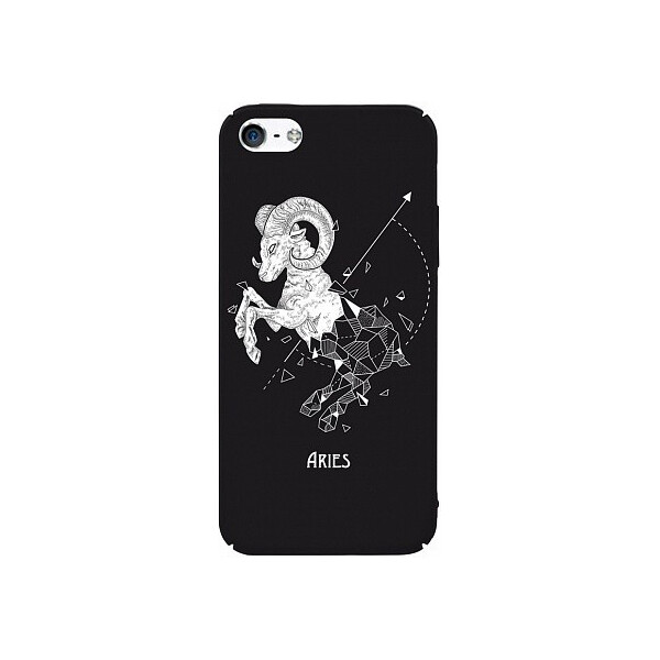 

Чехол-накладка TOTO Full PC Print Case Apple iPhone SE/5s/5 #168_Aries Black'