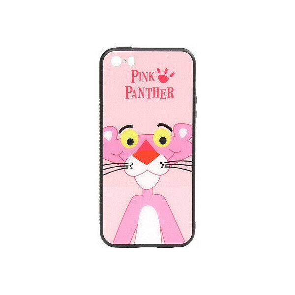 

Чехол-накладка TOTO Cartoon Print Glass Case Apple iPhone SE/5s/5 Pink Panther'