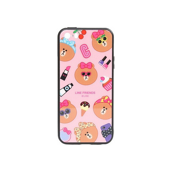 

Чехол-накладка TOTO Cartoon Print Glass Case Apple iPhone SE/5s/5 Line friends Linc'