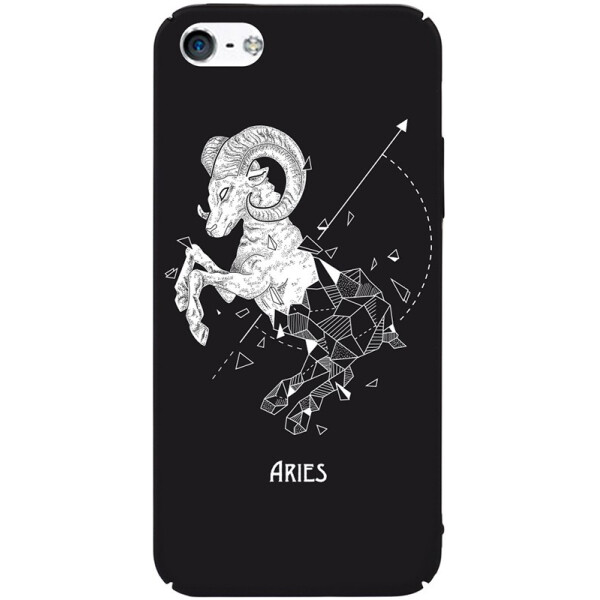 

Чехол-накладка TOTO Full PC Print Case Apple iPhone SE/5s/5 #168_Aries Black