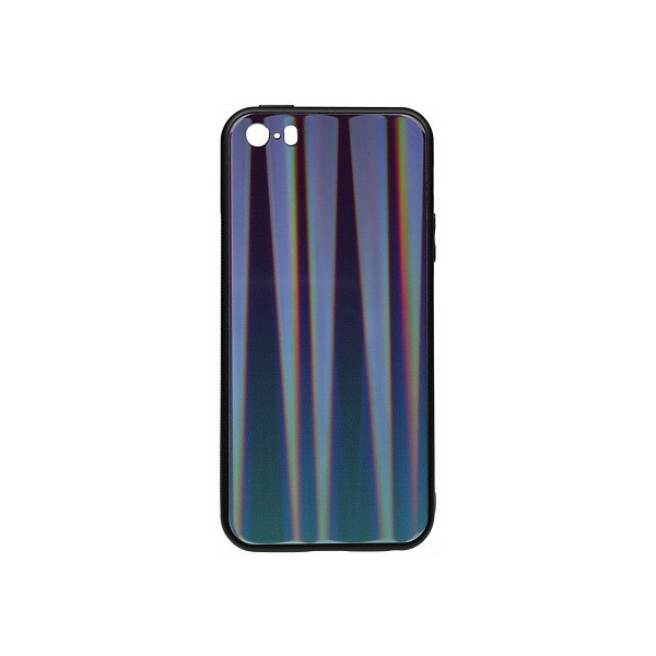 

Чехол-накладка TOTO Aurora Print Glass Case Apple iPhone SE/5s/5 Blue'