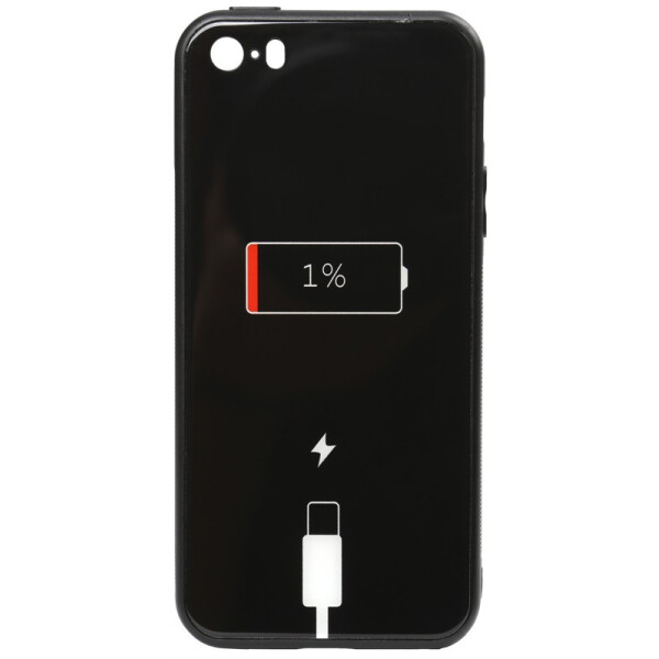 

Чехол-накладка TOTO Cartoon Print Glass Case Apple iPhone SE/5s/5 Battery Charge