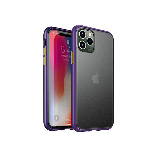 

Чехол-накладка Ipaky Cucoloris Series/TPU Frame Anti-Scratch PC Case Apple iPhone 11 Pro Max Purple'