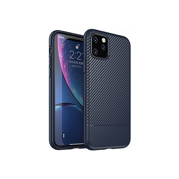 

Чехол-накладка Ipaky Moosy Series/TPU With Carbon Fiber Case Apple iPhone 11 Pro Blue'