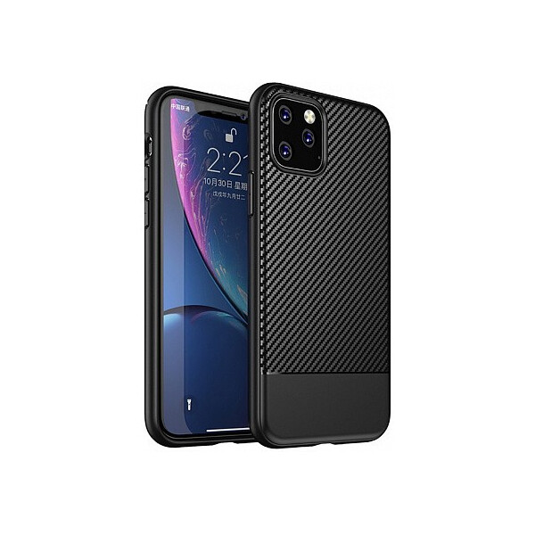 

Чехол-накладка Ipaky Moosy Series/TPU With Carbon Fiber Case Apple iPhone 11 Pro Black'