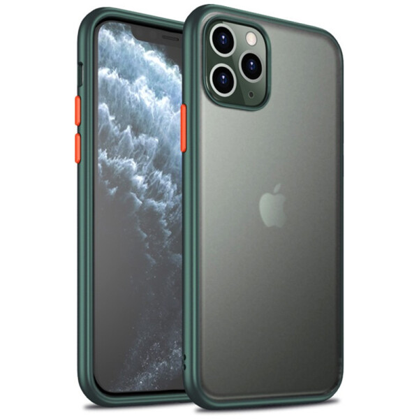 

Чехол-накладка Ipaky Bright Series/TPU Frame With Clear PC Case Apple iPhone 11 Pro Dark Green