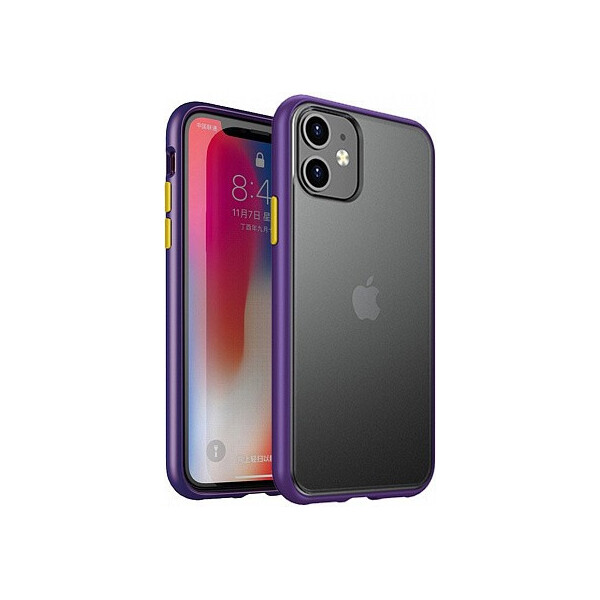 

Чехол-накладка Ipaky Cucoloris Series/TPU Frame Anti-Scratch PC Case Apple iPhone 11 Purple'