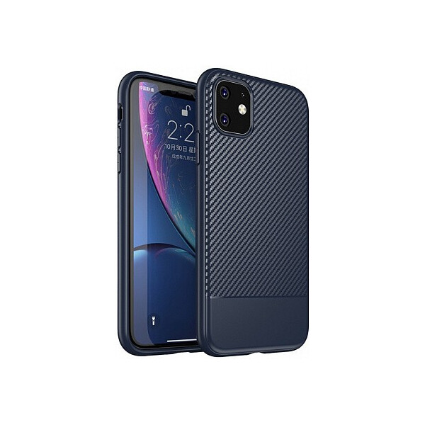 

Чехол-накладка Ipaky Moosy Series/TPU With Carbon Fiber Case Apple iPhone 11 Blue'