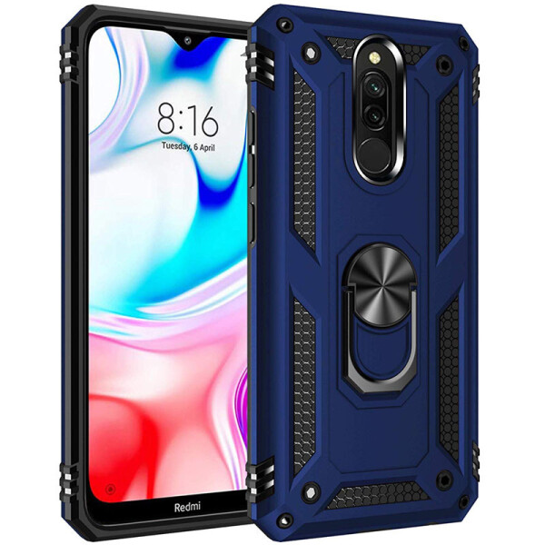 

Ударопрочный чехол Serge Ring магнитный держатель для Xiaomi Redmi 8 / 8a