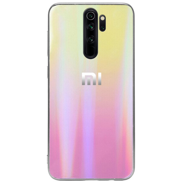 

TPU+Glass чехол Gradient Aurora с лого для Xiaomi Redmi Note 8 Pro