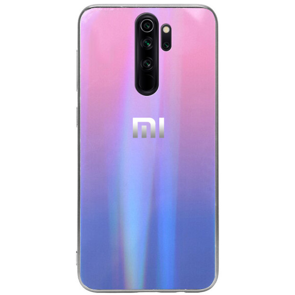 

TPU+Glass чехол Gradient Aurora с лого для Xiaomi Redmi Note 8 Pro