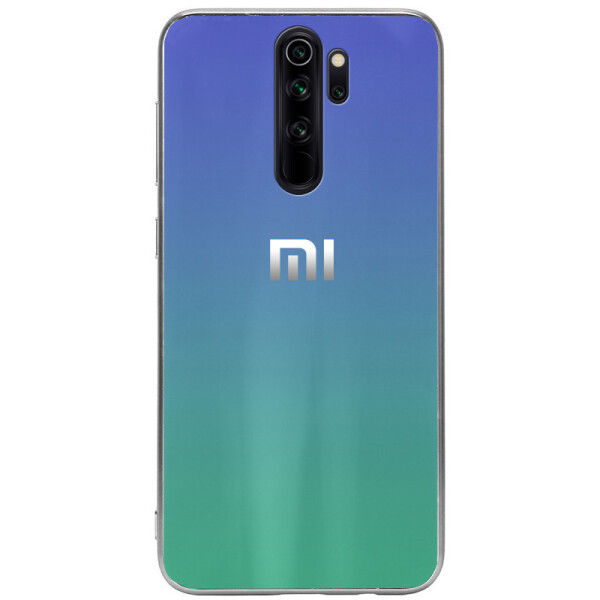 

TPU+Glass чехол Gradient Aurora с лого для Xiaomi Redmi Note 8 Pro