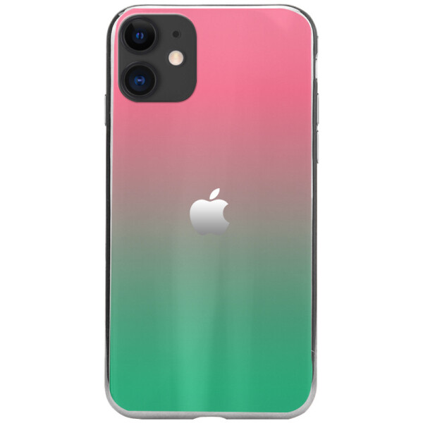 

TPU+Glass чехол Gradient Aurora с лого для Apple iPhone 11 (6.1")