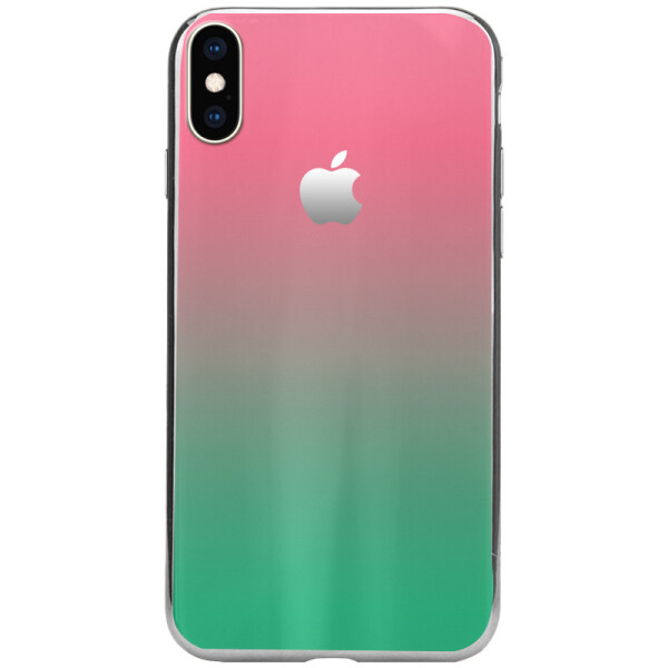 

TPU+Glass чехол Gradient Aurora с лого для Apple iPhone X / XS (5.8")