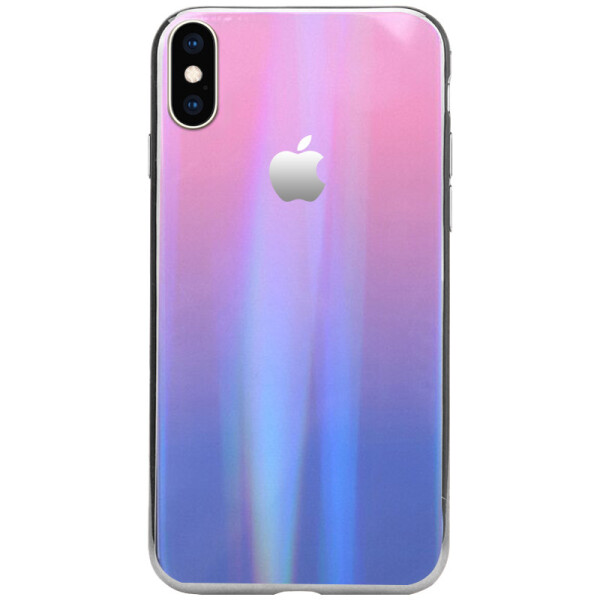 

TPU+Glass чехол Gradient Aurora с лого для Apple iPhone X / XS (5.8")