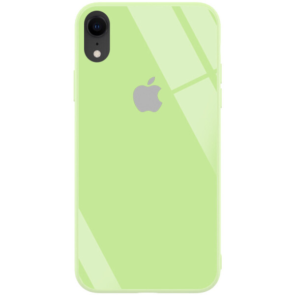 

TPU+Glass чехол GLOSSY Logo series для Apple iPhone XR (6.1")