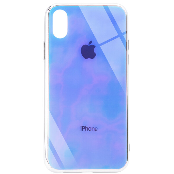 

TPU+Glass чехол Gradient Rainbow с лого для Apple iPhone XS (5.8")