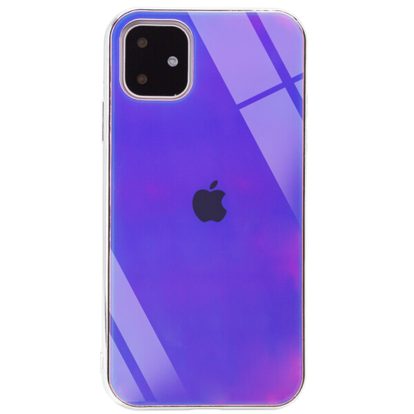

TPU+Glass чехол Gradient Rainbow с лого для Apple iPhone 11 (6.1")