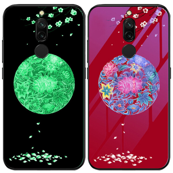 

TPU+Glass чехол светящийся в темноте для Xiaomi Redmi 8