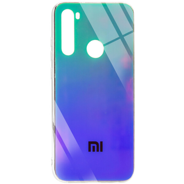 

TPU+Glass чехол Gradient Rainbow с лого для Xiaomi Redmi Note 8