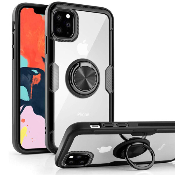 

TPU+PC чехол Deen CrystalRing под магнитный держатель для Apple iPhone 11 Pro (5.8")