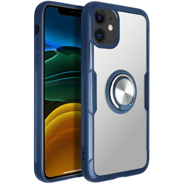 

TPU+PC чехол Deen CrystalRing под магнитный держатель для Apple iPhone 11 (6.1")