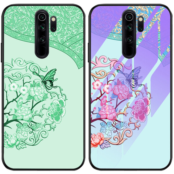 

TPU+Glass чехол светящийся в темноте для Xiaomi Redmi Note 8 Pro