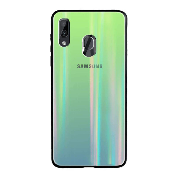 

TPU+Glass чехол Gradient Aurora с лого для Samsung Galaxy A20 / A30