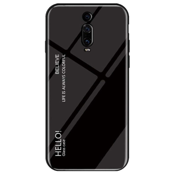 

TPU+Glass чехол Gradient HELLO для Xiaomi Redmi K20 / K20 Pro / Mi9T / Mi9T Pro