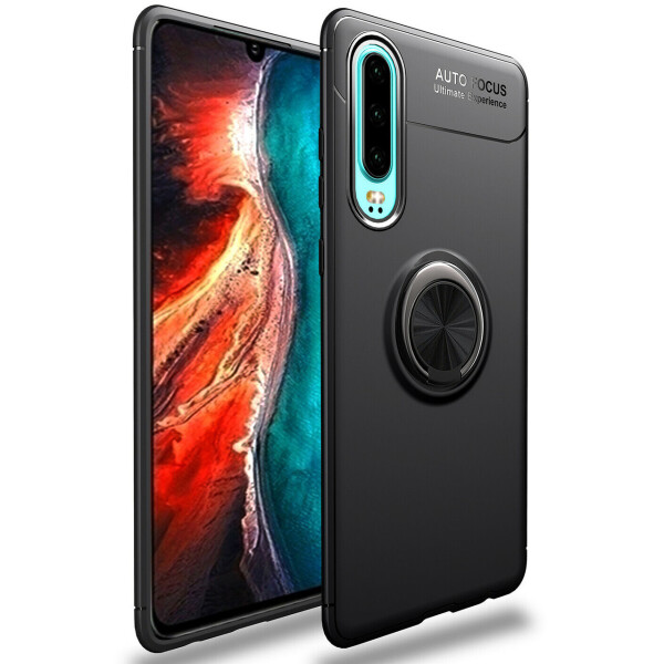

TPU чехол Deen ColorRing под магнитный держатель для Huawei P30