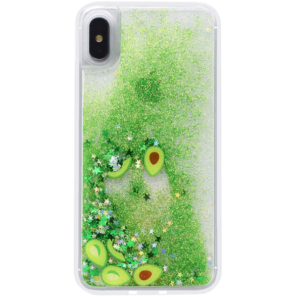 

TPU+PC чехол Liquid (glitter) для Apple iPhone XS Max (6.5")