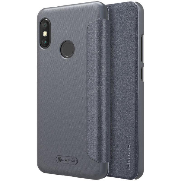 

Кожаный чехол (книжка) Nillkin Sparkle Series для Xiaomi Redmi Note 6 Pro