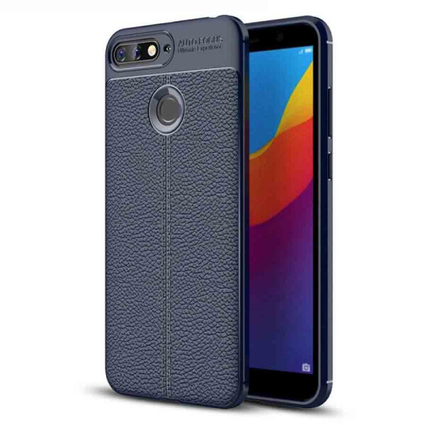 

TPU чехол фактурный (с имитацией кожи) для Huawei Honor 7A Pro / Y6 Prime 2018