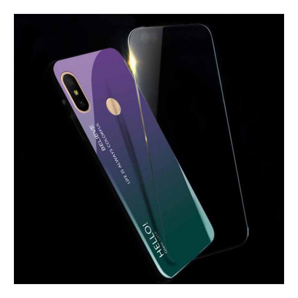 

TPU+Glass чехол Gradient HELLO для Xiaomi Mi Max 3