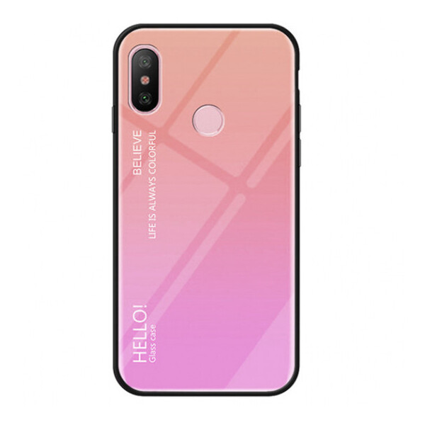 

TPU+Glass чехол Gradient HELLO для Xiaomi Mi 6X / Mi A2