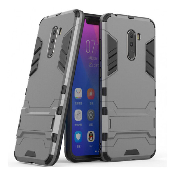 

Ударопрочный чехол-подставка Transformer для Xiaomi Pocophone F1 с мощной защитой корпуса