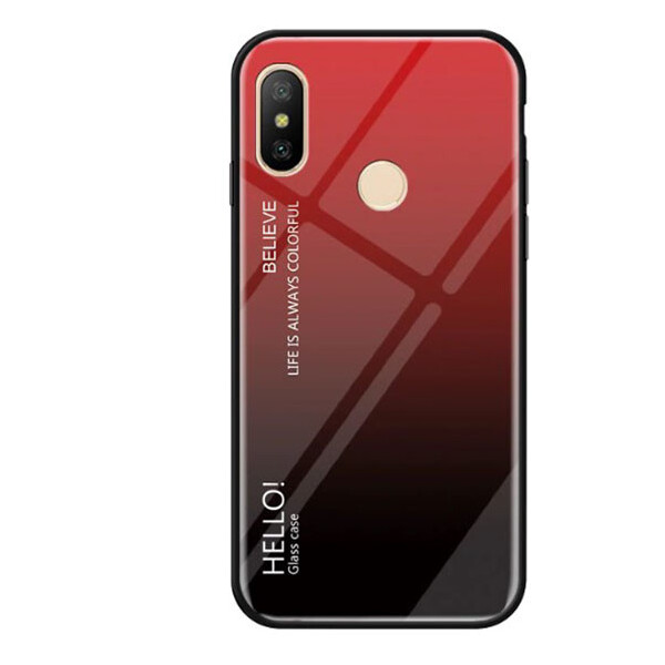 

TPU+Glass чехол Gradient HELLO для Xiaomi Mi A2 Lite / Xiaomi Redmi 6 Pro