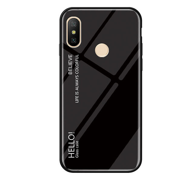 

TPU+Glass чехол Gradient HELLO для Xiaomi Mi A2 Lite / Xiaomi Redmi 6 Pro