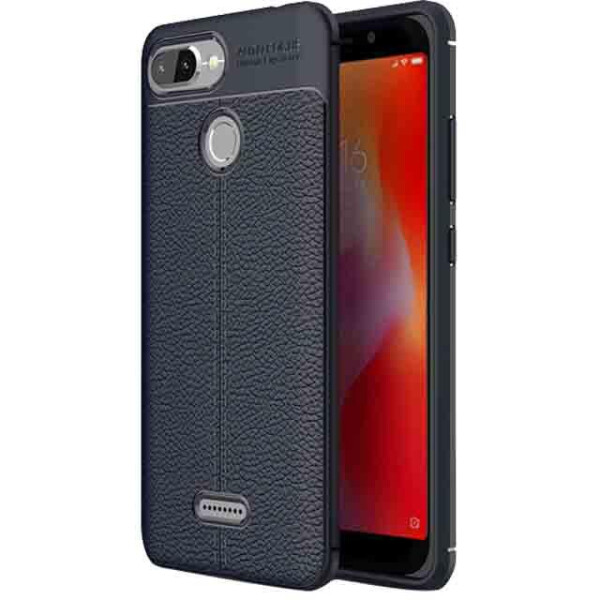 

TPU чехол фактурный (с имитацией кожи) для Xiaomi Redmi 6