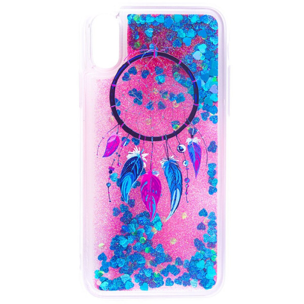 

TPU+PC чехол Liquid (glitter) для Apple iPhone X (5.8") / XS (5.8")