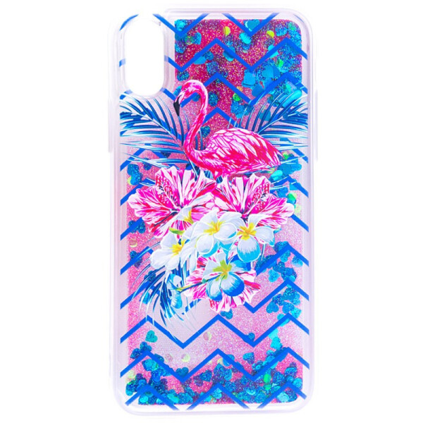 

TPU+PC чехол Liquid (glitter) для Apple iPhone X (5.8") / XS (5.8")