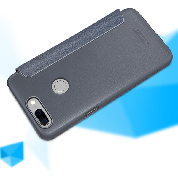 

Кожаный чехол (книжка) Nillkin Sparkle Series для OnePlus 5T