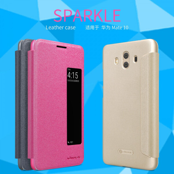 

Кожаный чехол (книжка) Nillkin Sparkle Series для Huawei Mate 10