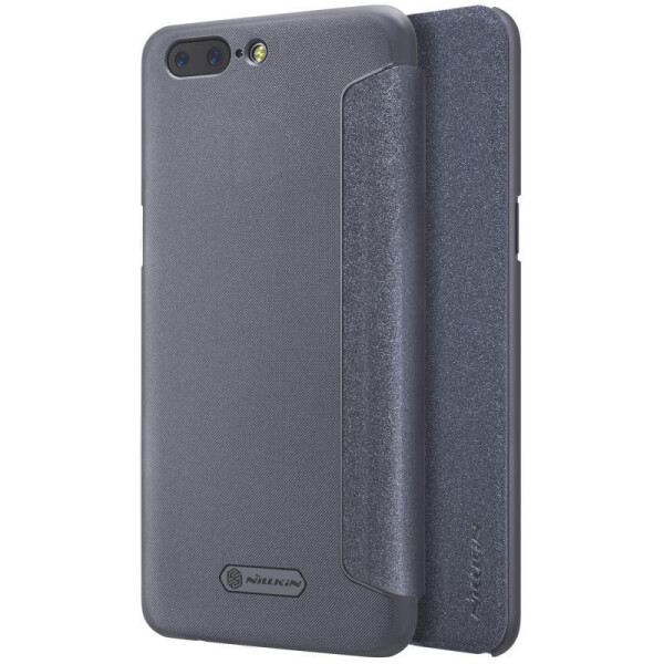 

Кожаный чехол (книжка) Nillkin Sparkle Series для OnePlus 5