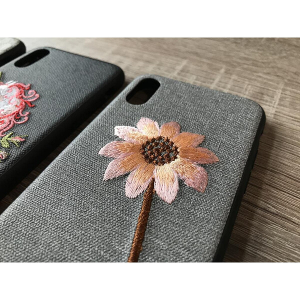 

TPU чехол с вышивкой для Apple iPhone X (5.8") / XS (5.8")