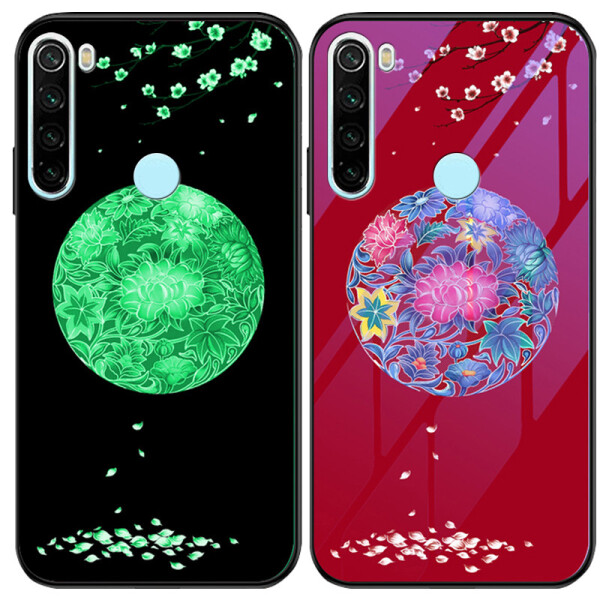 

TPU+Glass чехол светящийся в темноте для Xiaomi Redmi Note 8T