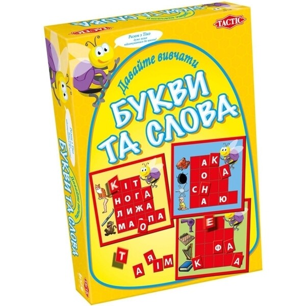 

Настольная игра Tactic Давайте изучать буквы и слова, укр. язык (40301)