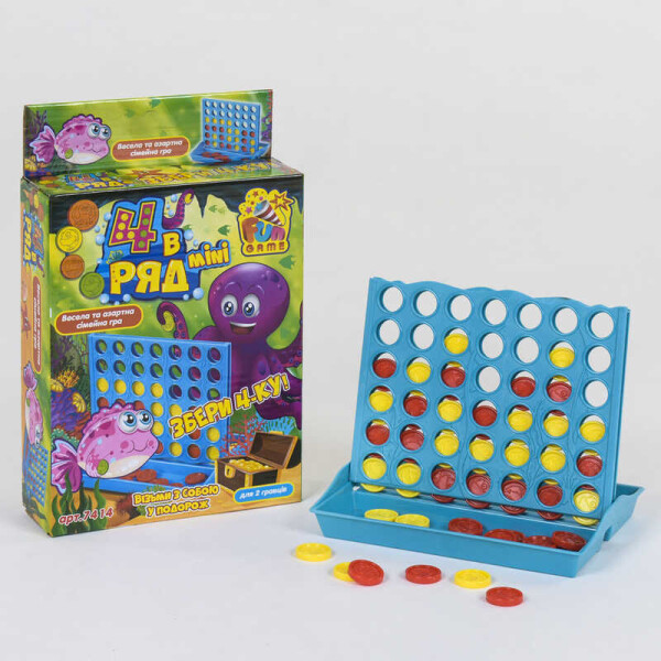 

Игра логическая Fun Game mini 4 в ряд (7414)