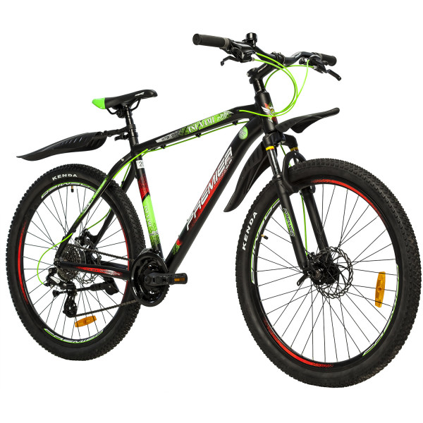

Велосипед Premier Tsunami 27 20 (2018) Black - Green - Red (SP0004692)